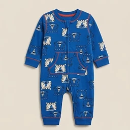 Surplus Baby Organic Cotton Romper for Babies-142 - 6-9 Months