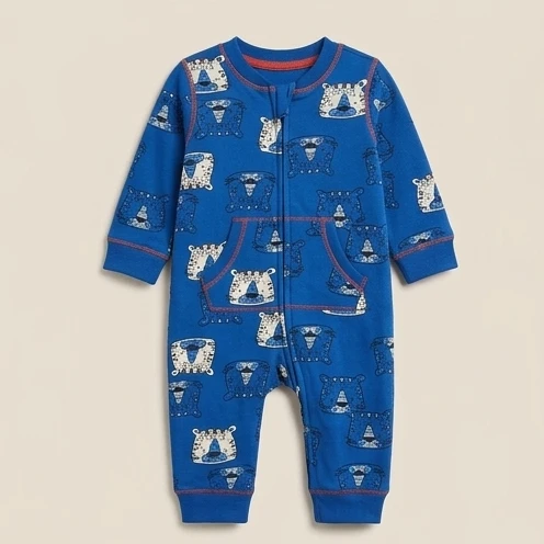 Surplus Baby Organic Cotton Romper for Babies-142 - 6-9 Months