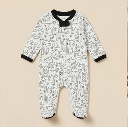 Surplus Baby Organic Cotton Romper for Babies-021 - 0-3 months