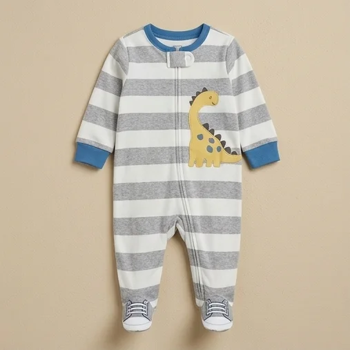 Surplus Baby Organic Cotton Romper for Babies-115 - 3-6 Months