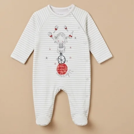 Surplus Baby Organic Cotton Romper for Babies-067 - 0-3 Months