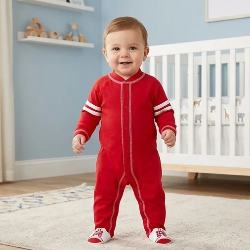 Surplus Baby Organic Cotton Romper for Babies-038 - 0-3 Months
