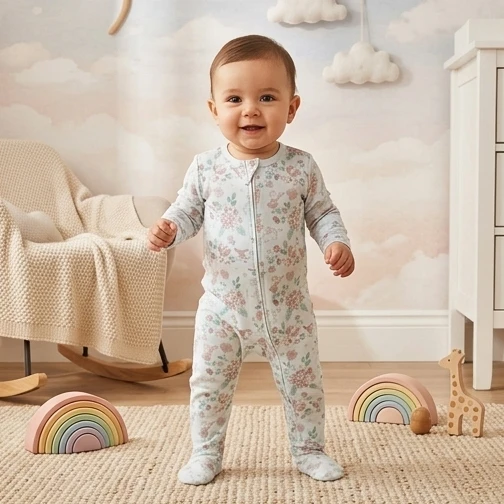 Baby Organic Cotton Romper for Babies-127N