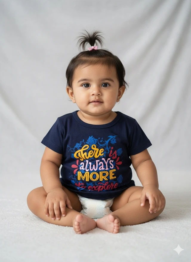 Deep Navy "Always More to Explore" Cotton Tee