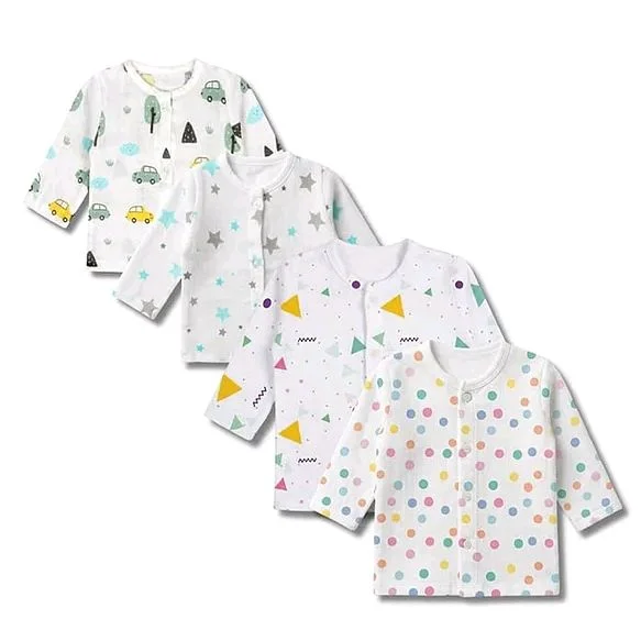 Muslin Full Sleeve button Jabala (Mixed Color) 