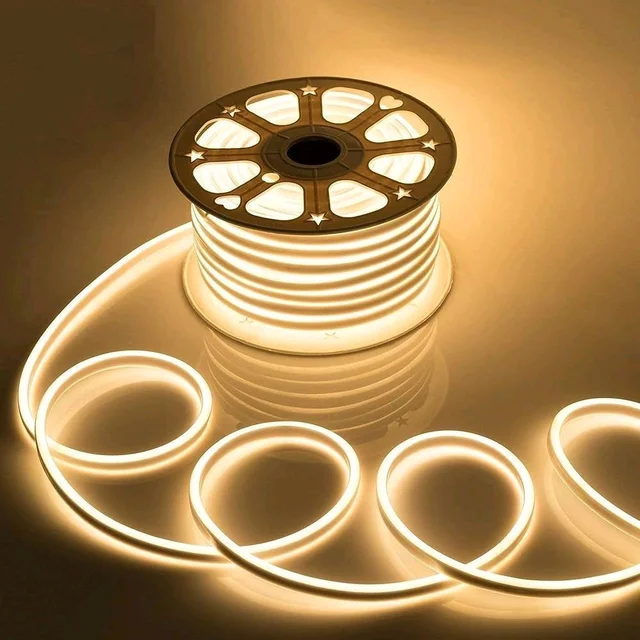 Evaronn 5 Mtr Neon LED Strip Light with 12V Adapter | Cuttable Flexible Waterproof Rope Light for Wall Decor,Indoor & Outdoor Decoration