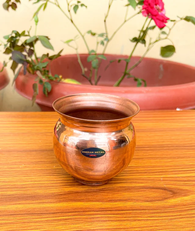 VIKRAM METAL Copper pooja lota - 2.2 INCH