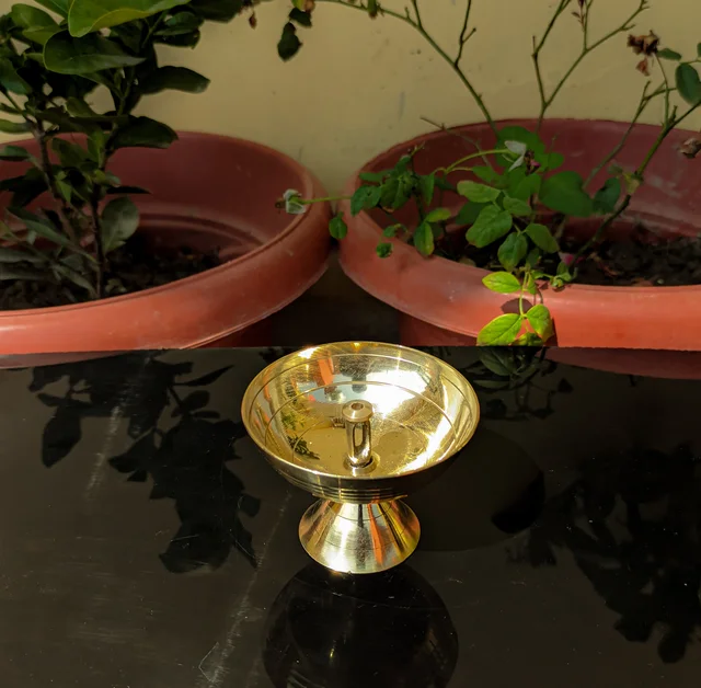 VIKRAM METAL Brass Pyali deepak - 4 NO.