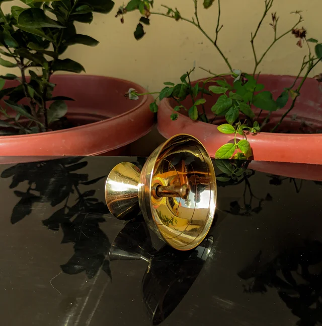 VIKRAM METAL Brass Pyali deepak - 4 NO.
