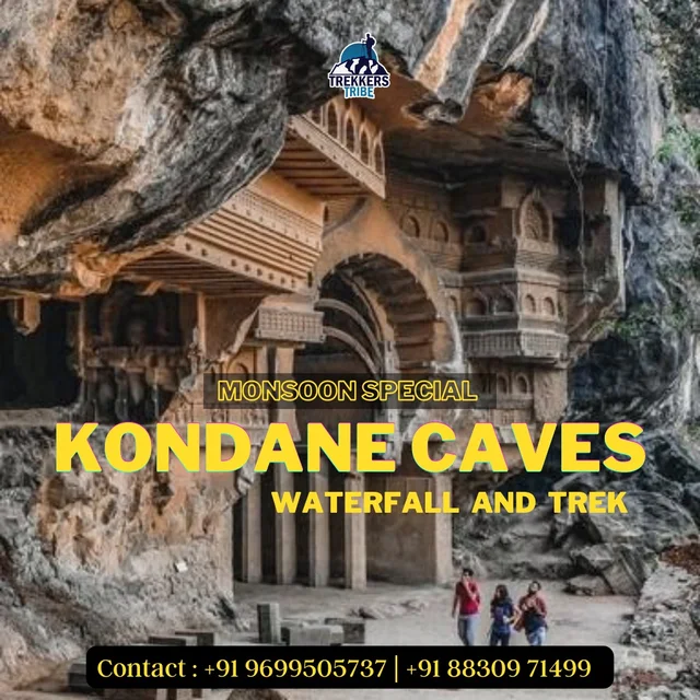 Monsoon Trek To Kondhane Caves & Waterfall🚩 -