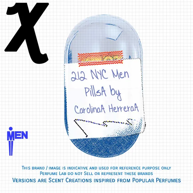 212 NYC Men PillsA by CarolinaA HerreraA Version Id.:  PL0484