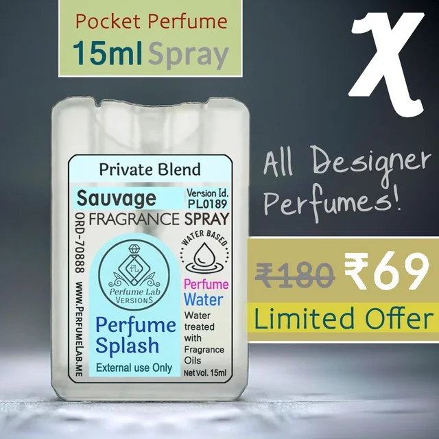Sauvage Perfume Splash Pocket Spray - Version Id. PL0189