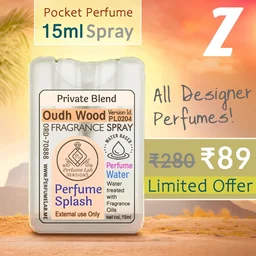 Oudh Wood Perfume Splash Pocket Spray - Version Id. PL0204