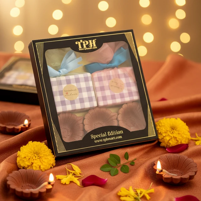 Gift - Handmade Perfume Soap & Diya