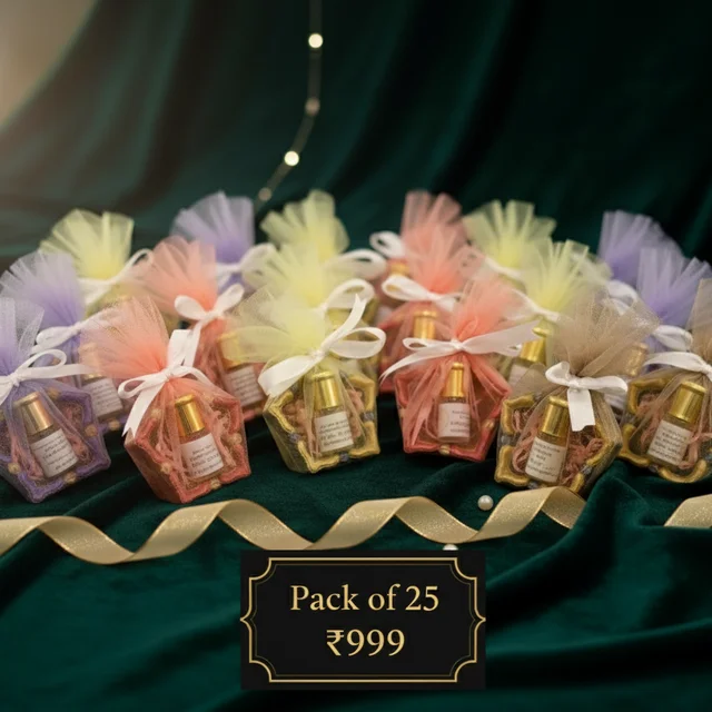 Gift - Diya with Attar Set - Pack of 25