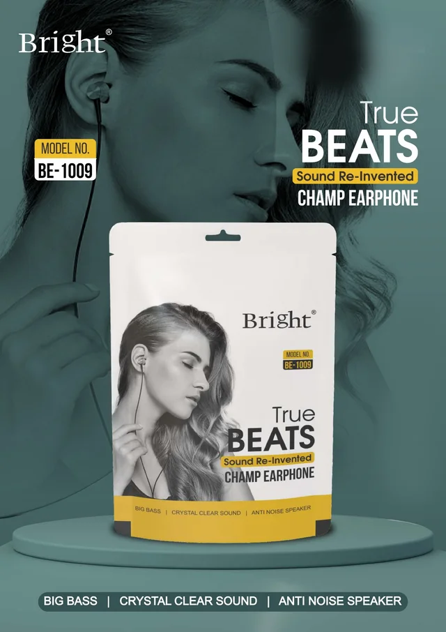 Bright Champ Earphone BIG BASS Anti Noise Speaker