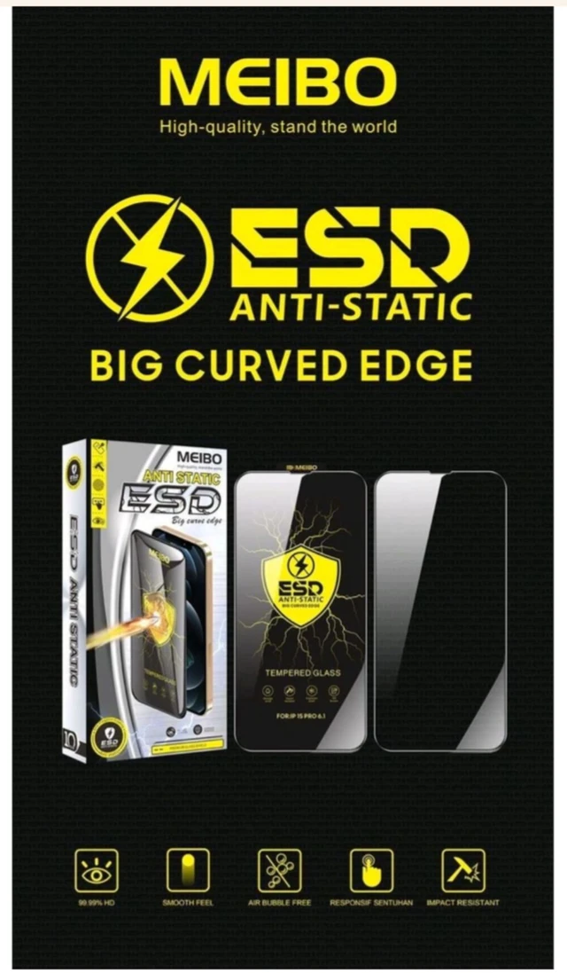 Vivo Mobile Meibo ESD Anti-static Big Curved 6D Glass - V21E 4G