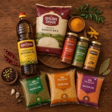 Groceries, Oil & Masala