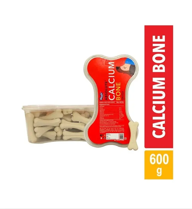 Drools Absolute Calcium Bone Dog Supplement -40pcs - 10AM-07PM, 40pcs
