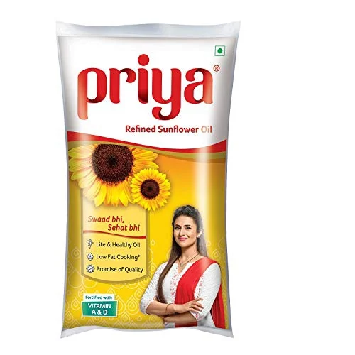 Priya Lite Sunflower Oil - 10AM-07PM, 1litter