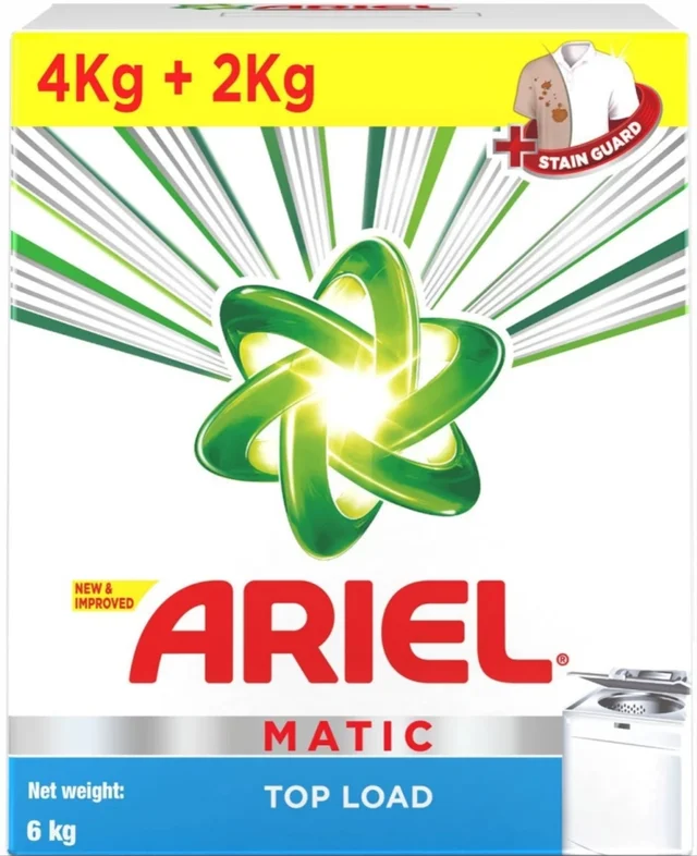 Areal Top Loan Matic Detergent Powder - 10AM-08PM, 4KG