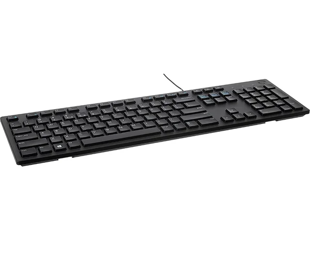 Dell KB216 Wired Multimedia USB Keyboard with Super Quite Plunger Keys with Spill-Resistant – Black - 10AM-08PM
