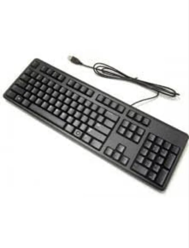 Dell KB216 Wired Multimedia USB Keyboard with Super Quite Plunger Keys with Spill-Resistant – Black - 10AM-08PM