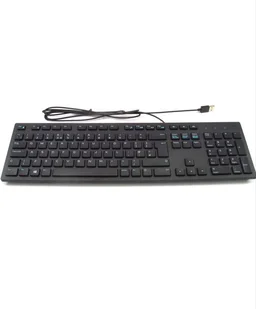 Dell KB216 Wired Multimedia USB Keyboard with Super Quite Plunger Keys with Spill-Resistant – Black - 10AM-08PM