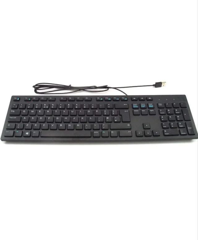 Dell KB216 Wired Multimedia USB Keyboard with Super Quite Plunger Keys with Spill-Resistant – Black - 10AM-08PM