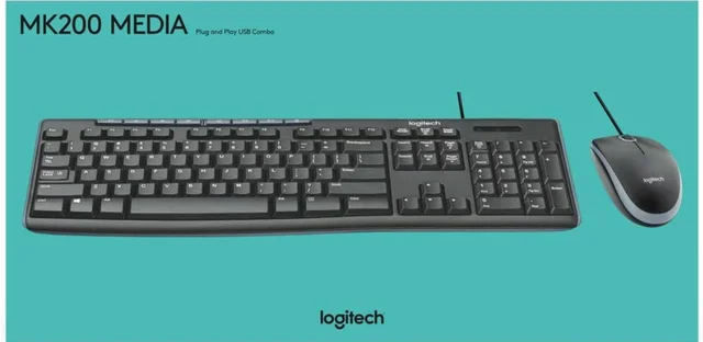 Logitech Media Combo MK200 Full-Size Keyboard and High-Definition Optical Mouse - 10AM - 08PM