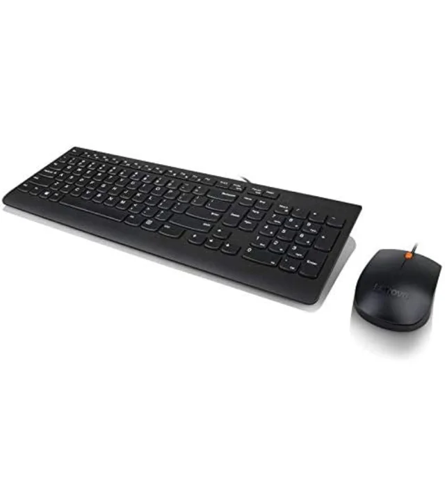 Lenovo 300 Wired Keyboard and Mouse Combo, 1600 DPI Ambidextrous Mouse, 2.5 Zone Island Keys Design Keyboard (GX30M39649) - 10AM - 08PM
