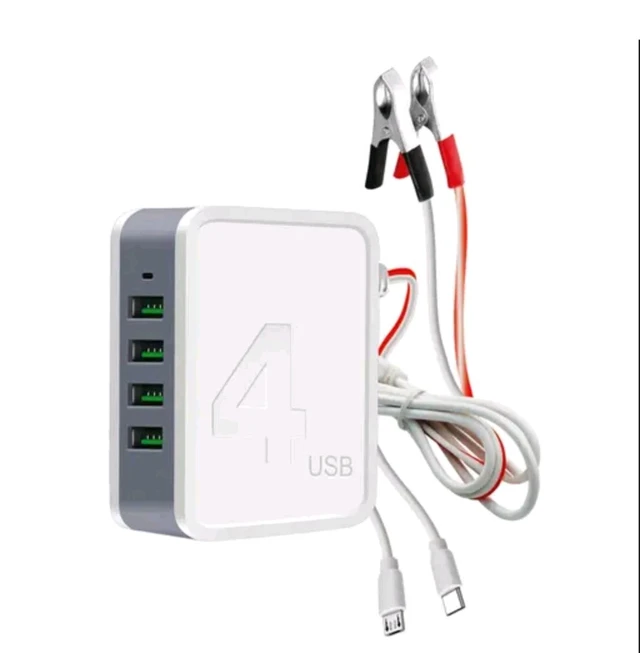 TP TROOPS 3.1A 4USB-IN-1 DC Mobile Charger DC Input 4 in 1 Mobile Charger DC Battery Mobile Charger