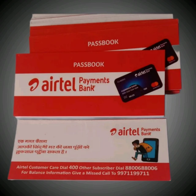 Airtel Payment Bank Passbook