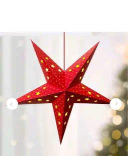 BIG BOX Paper Star 5 Multi Lantern Lampshade, 3D Handmade Large Pentagram for Christmas - Bokajan Area