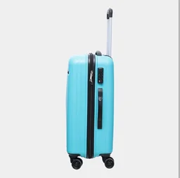 Safari 8 Wheel Cyan PVC Matee Hard Case Trolley