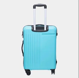 Safari 8 Wheel Cyan PVC Matee Hard Case Trolley