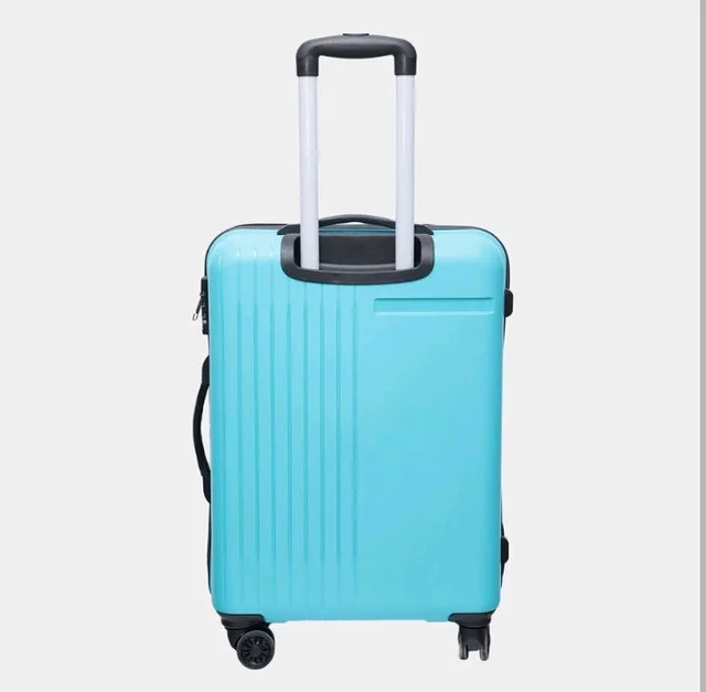 Safari 8 Wheel Cyan PVC Matee Hard Case Trolley