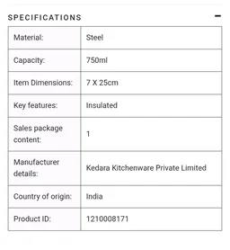 Home Select 750ml Steel Bottle ( Home delivery ) - Bokajan