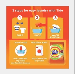 Tide Jasmine & Rose Detergent Powder - Bokajan, 500 g