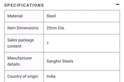 Stainless Steel Plate - Bokajan