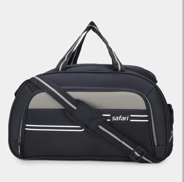 Safari Dark Blue Polyester Duffle Trolley 