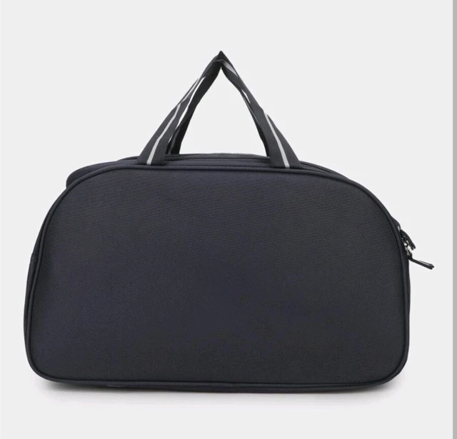 Safari Dark Blue Polyester Duffle Trolley - Black