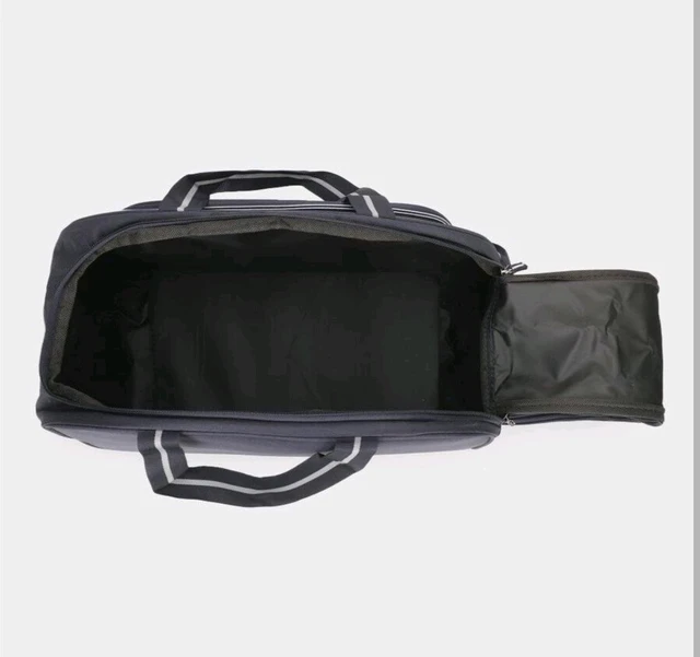 Safari Dark Blue Polyester Duffle Trolley - Black