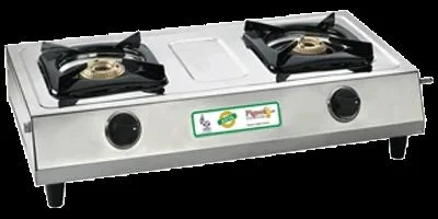 DIVYA GAS STOVE STAINLESS STEEL BODY, Two Burner
