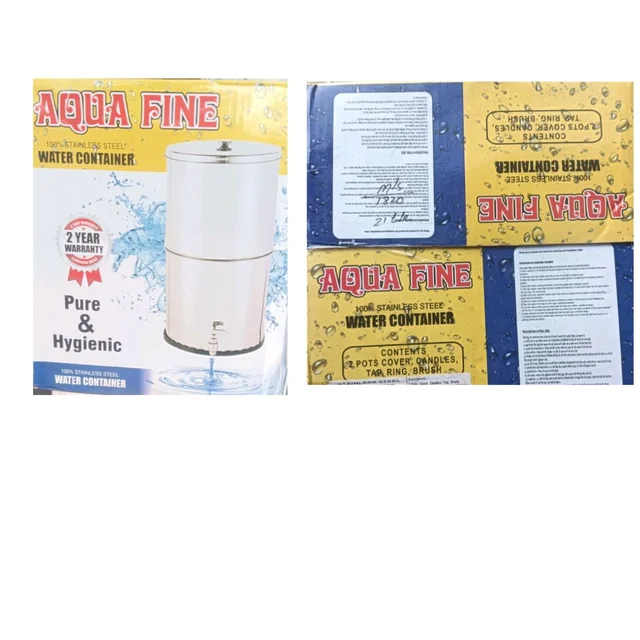 Stainless Steel Water Filter 21 Ltr , ( Home delivery )