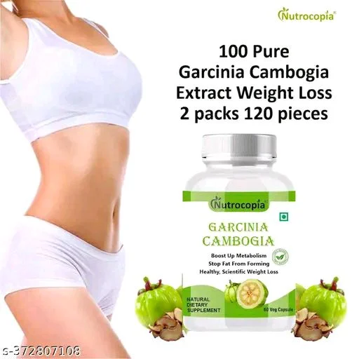 Nutrocopia Garcinia Cambogia Natural Fat Burner Weight Loss Capsules - Pack Of 3