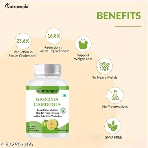 Nutrocopia Garcinia Cambogia Natural Fat Burner Weight Loss Capsules - Pack Of 3
