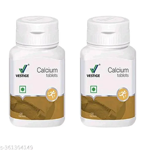 Vestige Calcium Tablets Pack Of 2 - 200 Nos