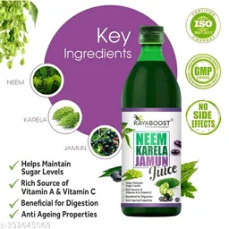 Kayaboost Neem Karela Jamun Juice 500ml