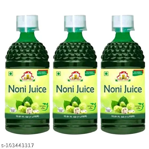 Omkar India Noni Juice - Pack Of 3 Bottles, Each 1000ml